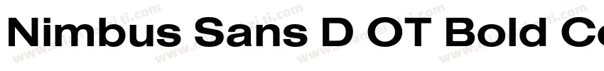 Nimbus Sans D OT Bold Condensed字体转换